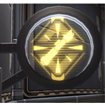 Circular Sign: Warrior