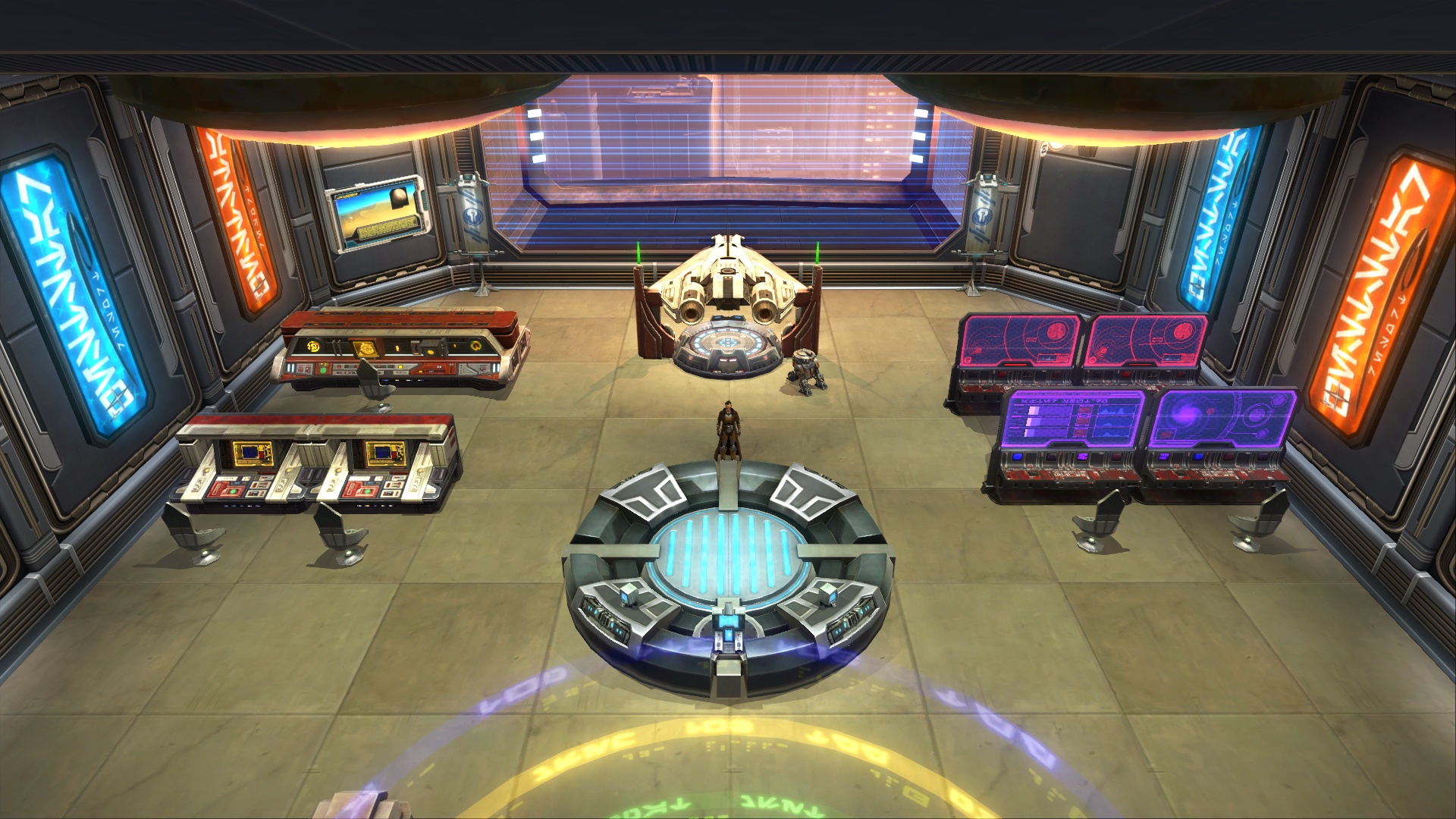 Averth’s Garage & Command Center – The Ebon Hawk