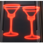 Holo Sign: Champagne Glasses