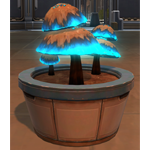 Potted Plant: Luminescent Mushrooms (Blue)