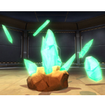 Large Floating Crystal Formation (Green)