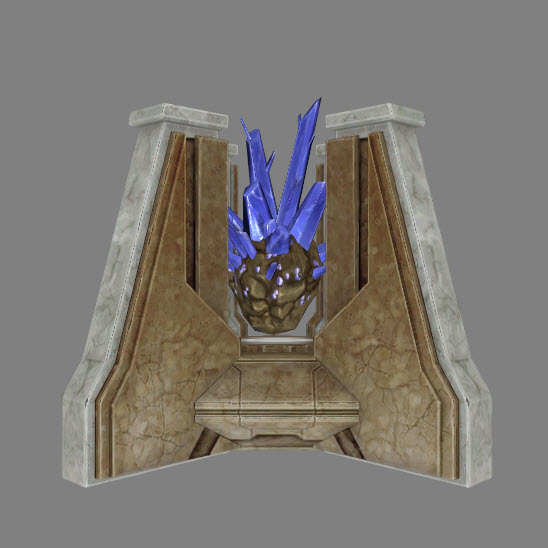 Blue Crystal Container