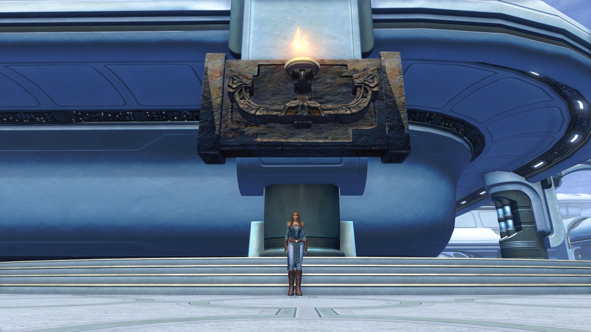 Tor Decorating Large Stone Torch Swtor